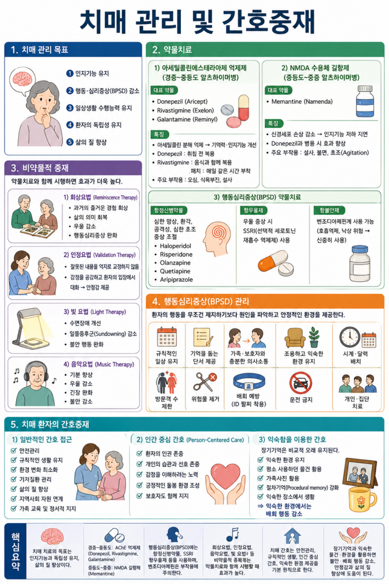 치매 관리 및 간호중재